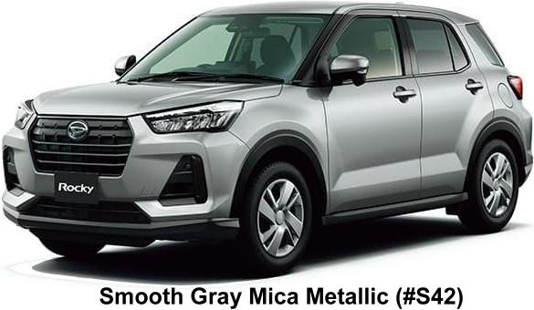 New Daihatsu Rocky body color: Smooth Gray Mica Metallic (Color No. S42)