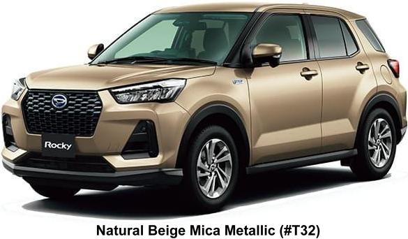 New Daihatsu Rocky HEV body color: Natural Beige Mica Metallic (Color No. T32)
