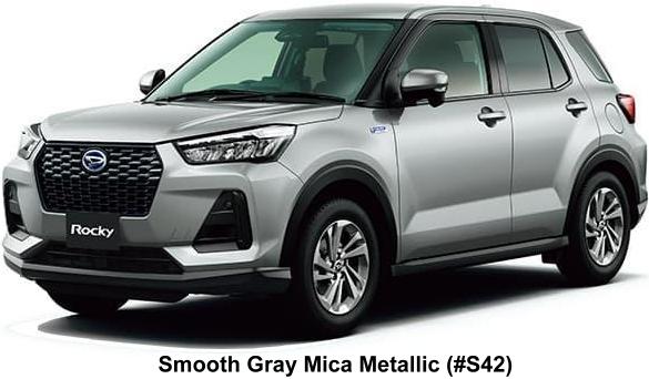 New Daihatsu Rocky HEV body color: Smooth Gray Mica Metallic (Color No. S42)