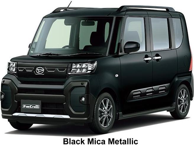 New Daihatsu Tanto Funcross body color: Black Mica Metallic