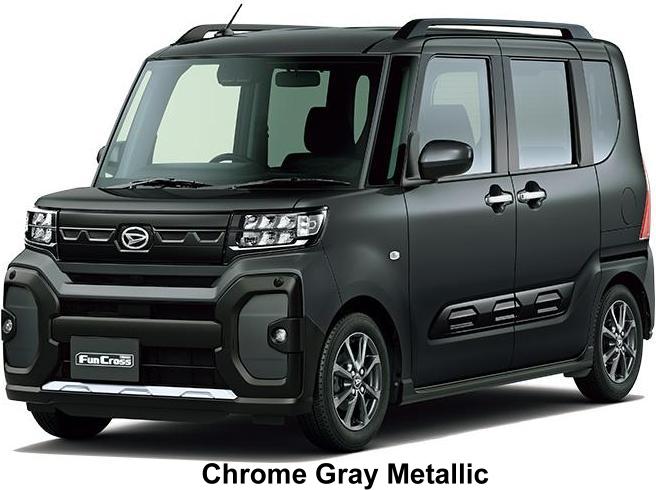 New Daihatsu Tanto Funcross body color: Chrome Gray Metallic