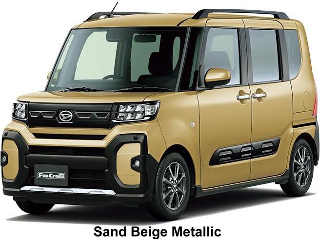 New Daihatsu Tanto Funcross body color: Sand Beige Metallic