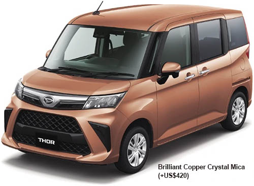 New Daihatsu Thor body color: Brilliant Copper Crystal Mica (+US$420)