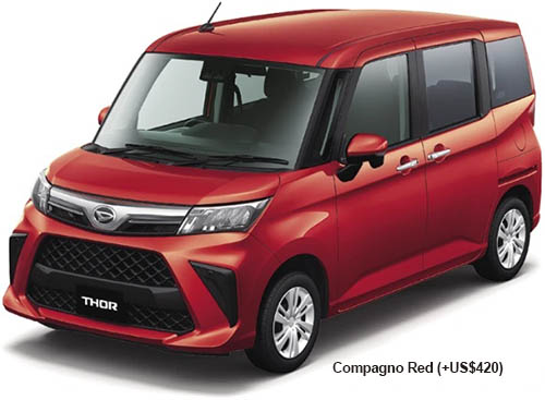New Daihatsu Thor body color: Compagno Red (+US$420)