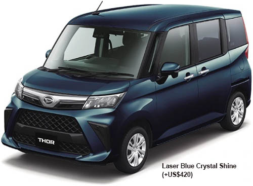 New Daihatsu Thor body color: Laser Blue Crystal Shine (+US$420)