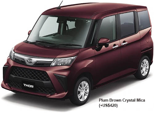 New Daihatsu Thor body color: Plum Brown Crystal Mica (+US$420)