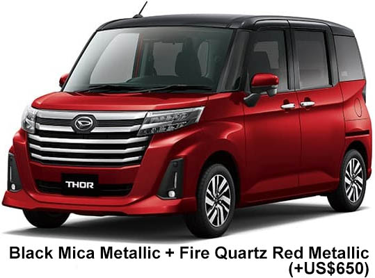 Daihatsu Thor Custom Color: Black Mica Metallic + Fire Quartz Red Metallic
