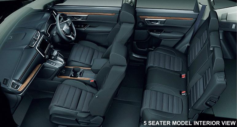 New Honda CRV Hybrid photo: 5 Seater Model interior