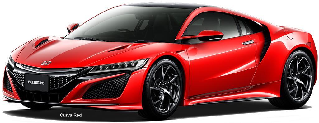 New Honda NSX body color: CURVA RED