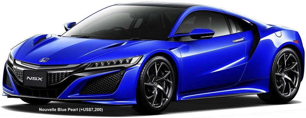 New Honda NSX body color: NOUVELLE BLUE PEARL (option color +US$7,200)