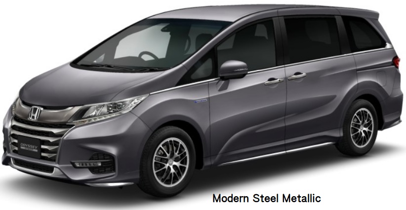 New Honda Odyssey Absolute e-HEV body color: MODERN STEEL METALLIC