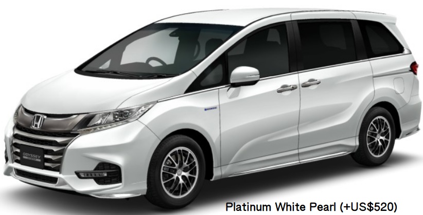 New Honda Odyssey Absolute e-HEV body color: PLATINUM WHITE PEARL