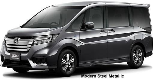 New Honda Stepwagon Spada Hybrid body color: MODERN STEEL METALLIC