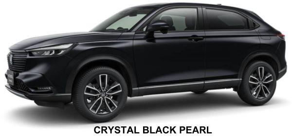 New Honda Vezel body color: Crystal Black Pearl