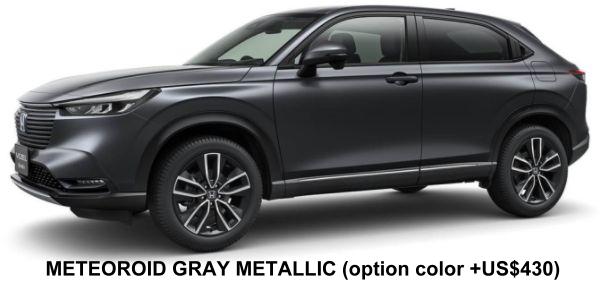 New Honda Vezel e-HEV body color: Meteoroid Gray Metallic (option color +US$430)