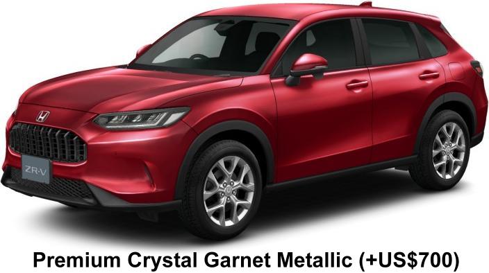 New Honda ZRV body color: Premium Crystal Garnet Metallic (+US$700)