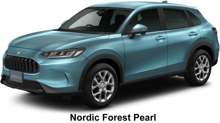 New Honda ZRV e:HEV body color: Nordic Forest Pearl