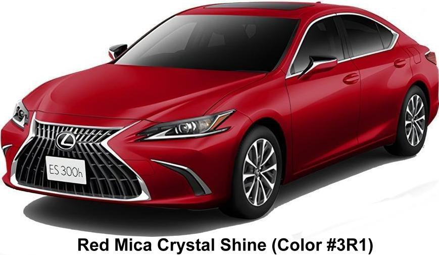 New Lexus ES300h body color: Red Mica Crystal Shine (Color #3R1)
