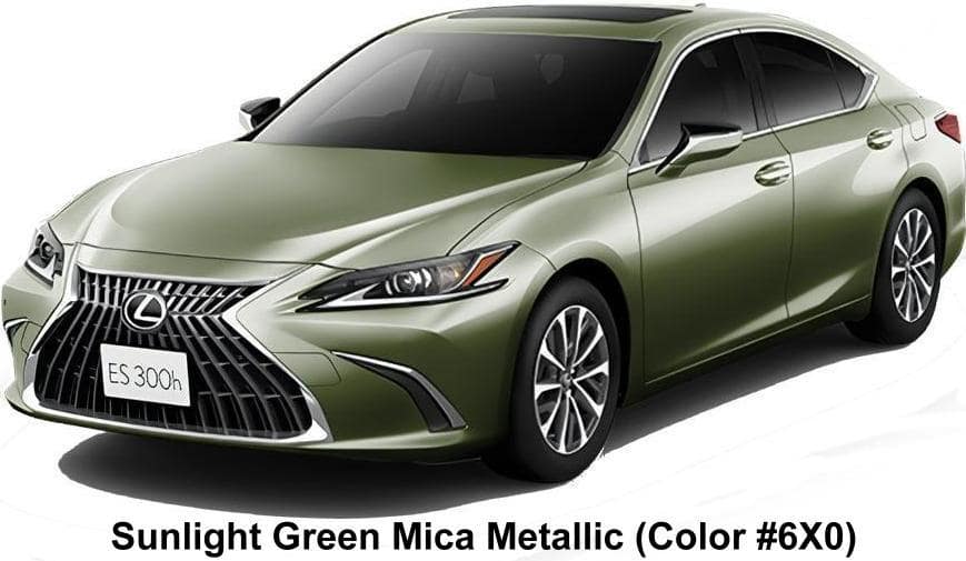 New Lexus ES300h body color: Sunlight Green Mica Metallic (Color #6X0)