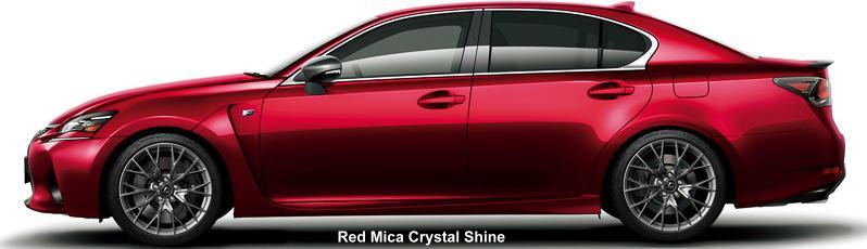 New Lexus GS F body color: Red Mica Crystal Shine