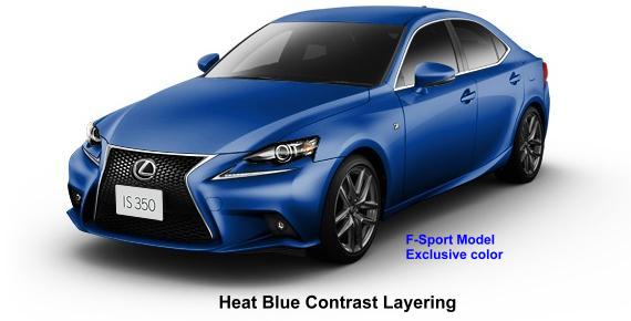 New Lexus IS200t body color: Heat Blue Contrast Layering (This body color is available exclusively for "F-SPORT" Model only)