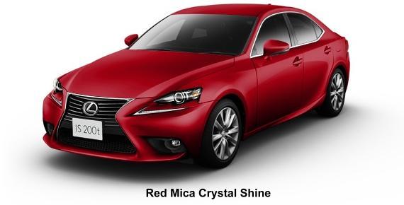 New Lexus IS200t body color: Red Mica Crystal Shine