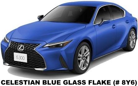 New Lexus IS300 body color: Celestial Blue Glass Flakes (Color No. 8Y6)