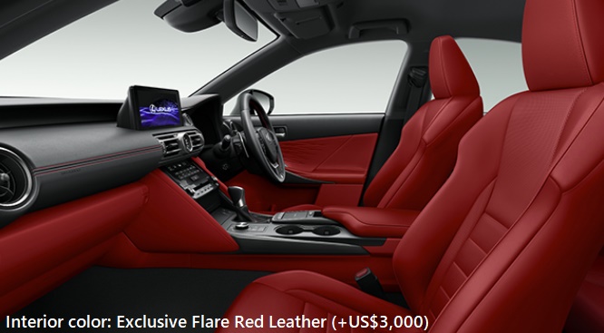 New Lexus IS350 photo: Interior image (Exclusive Flare Red Leather (+US$3,000))