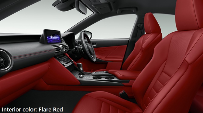 New Lexus IS350 photo: Interior image (Flare Red)