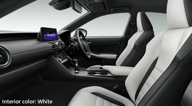 New Lexus IS350 photo: Interior image (White)