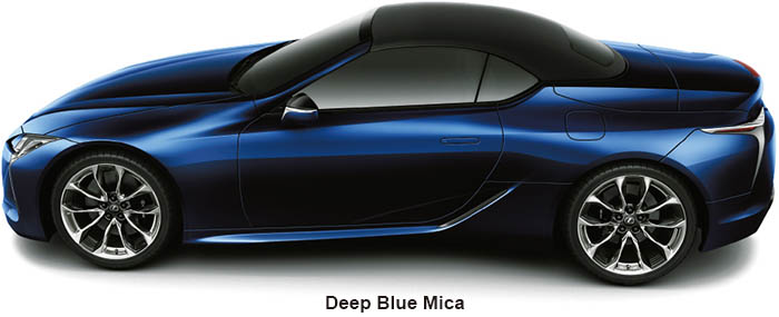 New Lexus LC500 body color: DEEP BLUE MICA