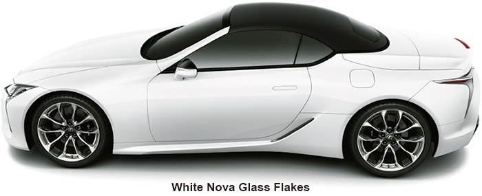 New Lexus LC500 body color: White Nova Glass Flakes