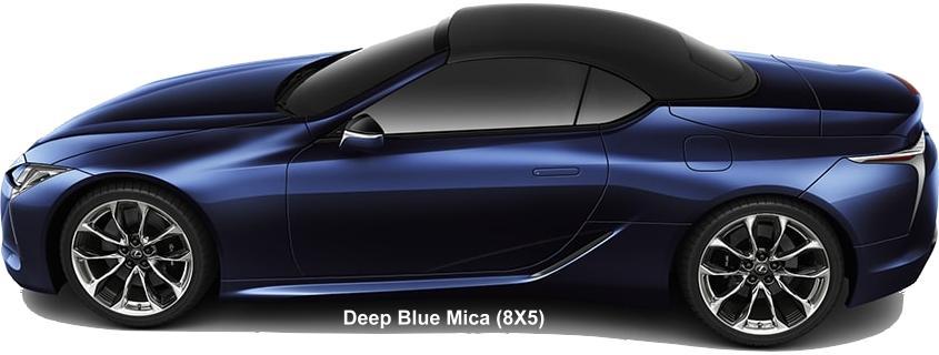 New Lexus LC500 Convertible body color: DEEP BLUE MICA