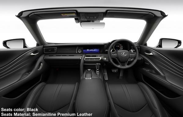 New Lexus LC500 Convertible photo: Cockpit image (BLACK)