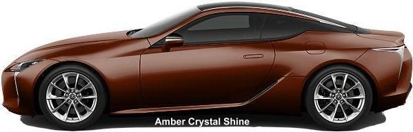 New Lexus LC500h Hybrid body color: AMBER CRYSTAL SHINE