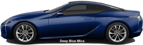 New Lexus LC500h Hybrid body color: DEEP BLUE MICA