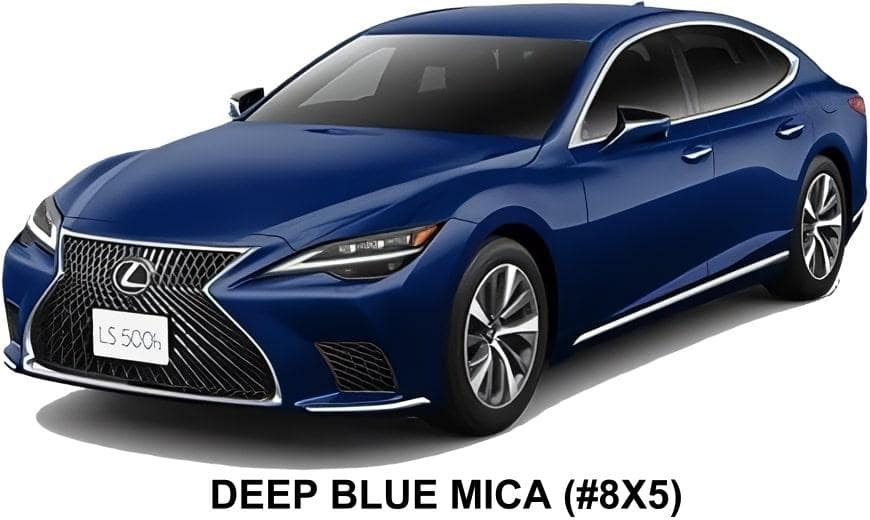 New Lexus LS500H body color: Deep Blue Mica (color No. 8X5)
