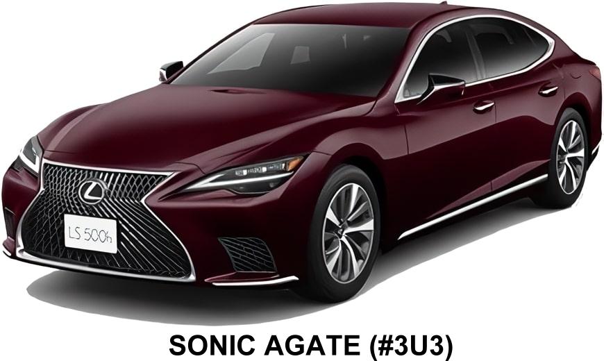 New Lexus LS500H body color: Sonic Agate (color No. 3U3)
