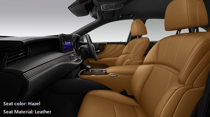 New Lexus LS500h Seat color: Hazel (Leather)