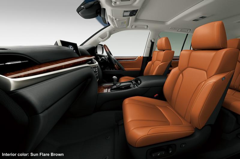 New Lexus LX570 interior color photo: SUNFLARE BROWN