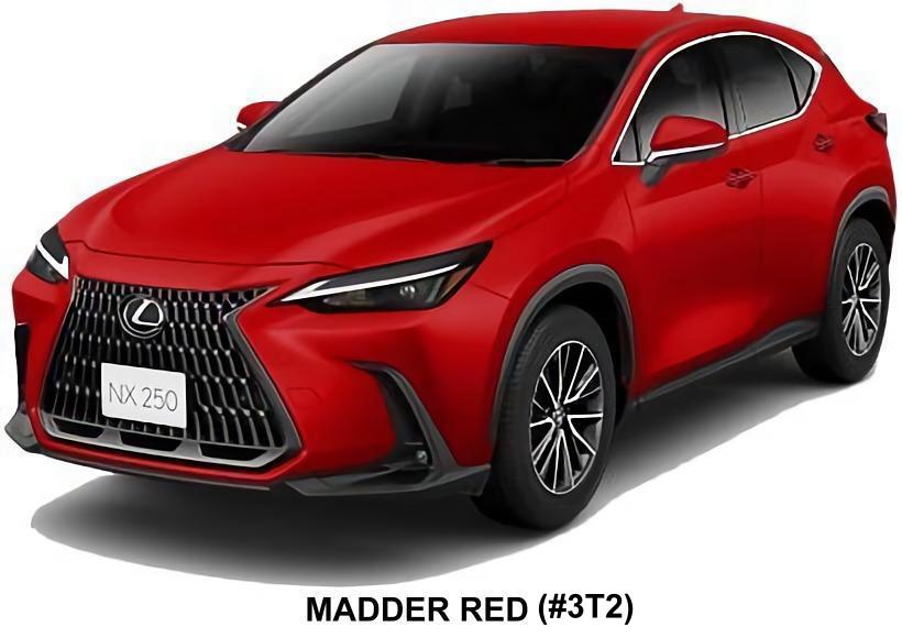 New Lexus NX250 body color; Mudder Red (Color No. 3T2)