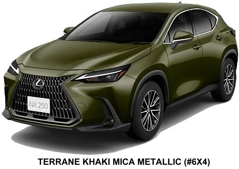New Lexus NX250 body color; Terrane Khaki Mica Metallic (Color No. 6X4)