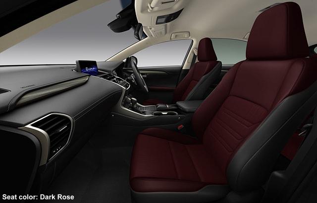 New Lexus NX300 Interior photo: DARK ROSE