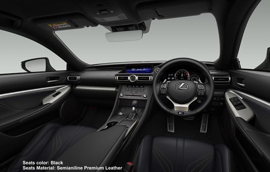 New Lexus RC-F cockpit photo: BLACK