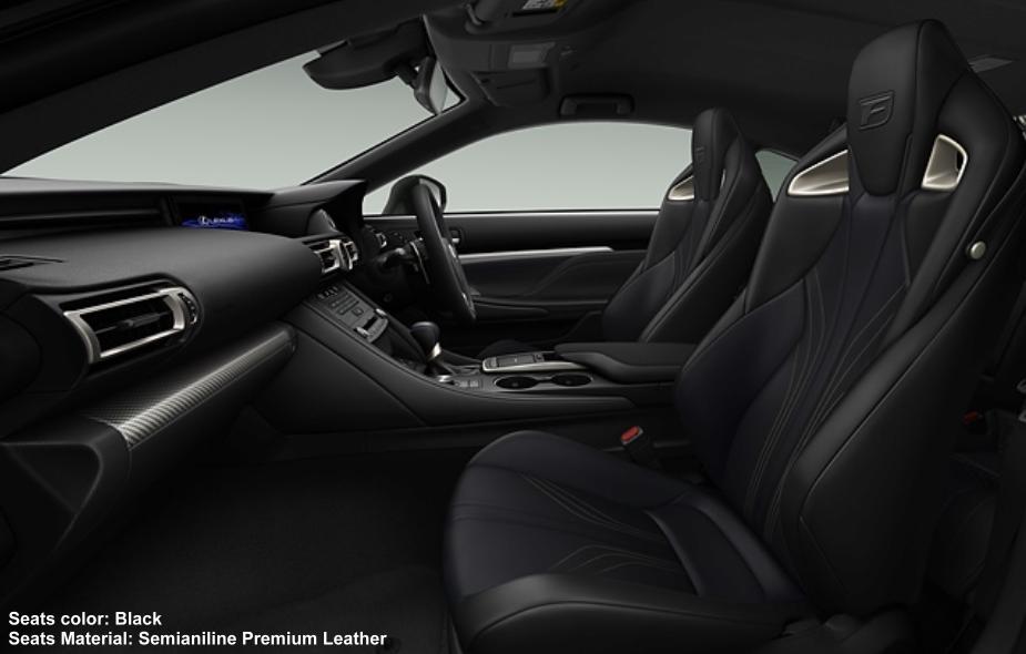 New Lexus RC-F interior photo: BLACK