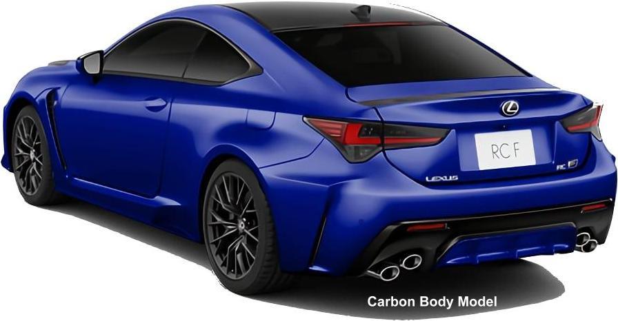 New Lexus RC-F Carbon Body Model photo: Back view image