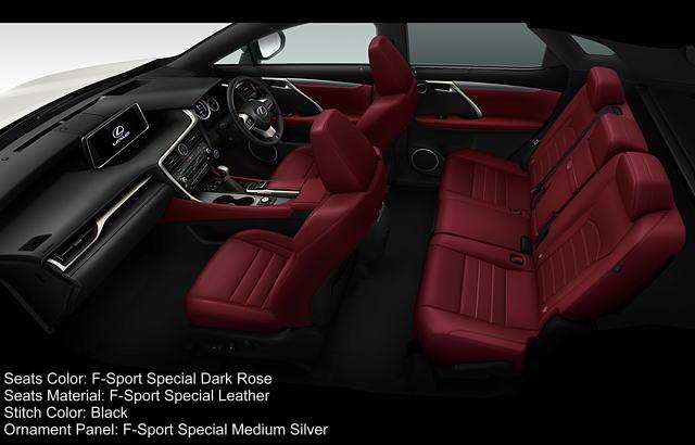 New Lexus RX200t F-Sport Interior color combination 1