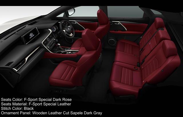 New Lexus RX200t F-Sport Interior color combination 2