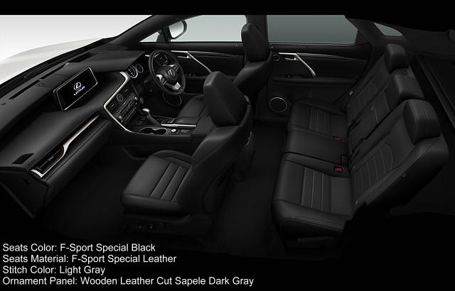 New Lexus RX200t F-Sport Interior color combination 4