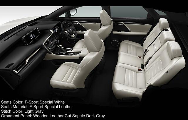 New Lexus RX200t F-Sport Interior color combination 6